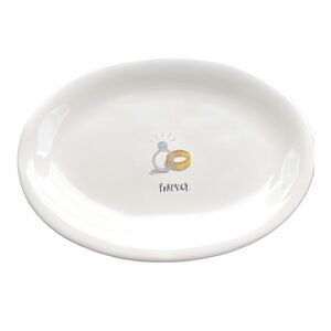 Rae Dunn Forever Wedding Rings Plate